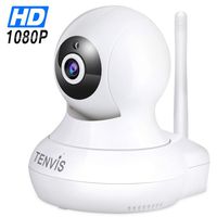 WiFi Surveillance IP Security Camera - TENVIS Wi-Fi IP Camera Surveillance Camera System Wireless HD 1080P Security Cam Home Dome Baby Elder Pet Nanny Monitor with Pan/Tilt Two-Way Audio/Night Vision