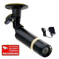 VideoSecu Built-in Sony CCD Bullet Security Camera 480TVL 3.6mm Lens Wide View Angle Lens Weatherproof Home CCTV Surveillance Camera with Power Supply and Security Warning Sticker BC27B BUV