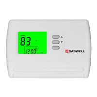 Non Programmable Single Stage Thermostat For Room,24 Volt Or Millivolt System,1H/1C,Saswell SAS900STK-0