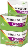 FujiFilm Fujicolor C200 35 mm 36 Exposure Colour Print Camera Film Twin Pack