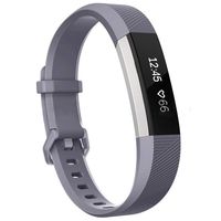 SnowCinda Compatible with Fitbit Ace Bands/Fitbit Alta HR Bands/Fitbit Alta Bands, 3 Size Classic Soft Silicone Strap Sport Wristbands with Secure Metal Buckle for Kids Women Men,Gray