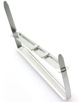 RuiLing 50pcs/Box Metal File Fastener 2-Hole Metal Binder Clip Paper Fasteners Loose-Leaf Binding Clamp 8cm