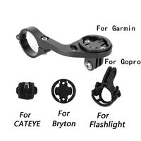 Bike Out-Front Mount Bicycle Handlebar Combo Mount for Garmin Bryton Gopro Flashlight,Compatible with 31.8mm 25.4mm Handlebar (Black)