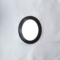 Outfitters Supply Stove Jack Heat Shield for Canvas Tent, use to Extend Stove Pipe Through The Roof or Wall of Your Tent, Fire Proof NASA Material Rated to 700°, Made in The USA, 6" Oval