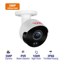 Tonton Super HD 5MP Outdoor Security Bullet Camera,100ft Long Night Vision,18PCS Infrared LED with IR Cut,Preinstalled PIR Heat Sensor,Smart Motion Detection,Only Suitable for 4K 5MP AHD DVR Recorder