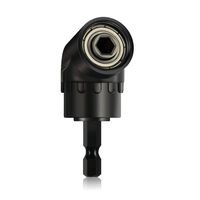 105° Right Angle Drills, 1/4 inch Hex Shank Right Angle Drill Adapter, Drill Attachment of Power Tools Accessories for Screwdriver Bits, Drive Socket Adapter by Electric Drill(Black)