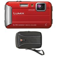 Panasonic LUMIX Active Lifestyle Tough Camera & Swiss Gear Case (Red)