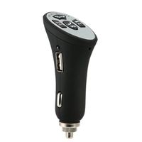 Elobeth FM Transmitter Compatible with Car Adapter Wireless FM Radio Stereo Adapter Car Kit Free Calling USB Charging for All Smartphones