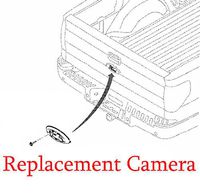 Plug & Play Replacement Camera with OEM Housing and Emblem, Fits 2008-2010 F150