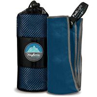 Youphoria Outdoors Microfiber Travel Towel - Ideal Fast Drying Towels for Travel, Camping, Beach, Backpacking, Gym, Sports, and Swimming - Ultra Light, Fast Drying and Absorbent - 3 Sizes