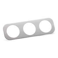 BlackPath - Fits Nissan 60mm Triple Gauge Holder 180Sx + 200Sx S13 Pod Holder Triple-Gauge Dash Mount A/C Vent Bezel (Black) T6 Billet