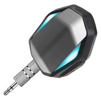 Bluetooth 5.0 Receiver,Bluetooth AUX Adapter with Clip,Wireless Audio Adapter 3.5mm Aux Stereo Output - Built-in Mic,Sync with Most Smartphone with Clip for Home/Car Audio Stereo System/Headphone