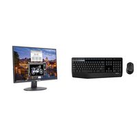 Sceptre E225W-19203R 22" Ultra Thin 75Hz 1080p LED Monitor 2X HDMI VGA Build-in Speakers & Logitech MK345 Wireless Combo â€" Full-Sized Keyboard with Palm Rest and Comfortable Right-Handed Mouse