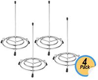 1InTheOffice Wire Receipt Spindle,Chrome Receipt Holder,"4 Pack" (Chrome)