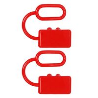 KingBra Rubber Cover 2pcs 350A red Plug Connector Protective End Cap Dust Cover for Anderson Connector Cover for Anderson 350Amp DC Power Connectors