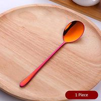 1PCS Stainless Steel Spoon with Long Handle-Stainless Steel Dinner Spoons-Stainless Steel Spoon with Long Handle-Great Soup Spoons for Home, Kitchen or Restaurant-Tools for Kitchen, Dining Room