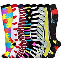 Compression Socks (8 Pairs), 15-20 mmHg is Best Athletic & Medical for Men & Women, Running, Flight, Travel, Nurses, Pregnant - Boost Performance, Blood Circulation & Recovery (8 Assorted 3, L/XL)