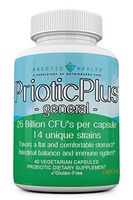PrioticPlus General - Top Daily Probiotic - 14 Targeted Strains for Maximum Synergy - 25 Billion CFU's (40 caps)