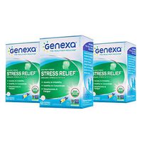 Genexa Stress Relief - 60 Tablets | Certified Organic & Non-GMO, Physician Formulated, Homeopathic | Stress & Fatigue Remedy