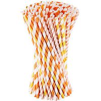 100pcs Paper Straws Party Decoration Striped Drinking Straws for Birthday, Wedding, Christmas, Celebration Parties (Striped)