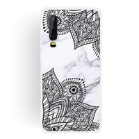 JUNXI Phone case Phone Cover Diagonal Lace Matte Semi-Transparent TPU Marble Phone Case for Huawei P30 Smooth Feeling