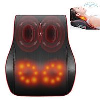 Cervical Spine Massager Car Massage Pillow Multifunctional Shoulder Waist Back Body Home Massage Pad Sleep Instrument,Black