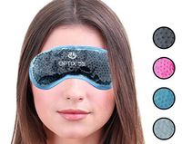 Hot or Cold Medical Eye Mask - Reusable Compress For Puffy, Swollen, Dry or Itchy Eyes and Migraines - Microwave or Freeze - Grey - by Optix 55