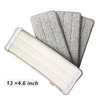 Raddile Replacement Mop Pads, Microfiber Cleaning Pads 13×4.6 inch Double-Sided Pocket