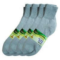 Basico Physicians Diabetic Circulatory Loos Top 12pairs Socks Crew Gray