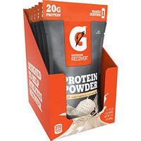 Gatorade Recover Whey Protein Powder, Vanilla (6 single pouches, 20 grams of protein per serving)