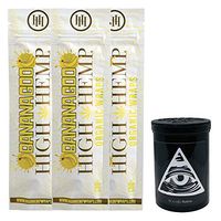 Herb Airtight Container Fresh Kettle with Organic Banana Goo Hemp Wraps Vegan Non-GMO 3 Count DC Crafts Nation - Illuminati