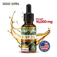 Premium Organic Hemp Oil 10,000 MG for Pain, Stress, Anxiety Relief | Relieves Inflammation, Insomnia, Arthritis | with Essential Fatty Acids | Made in USA
