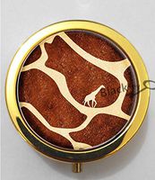 BlackKey Giraffe Pattern 3-Compartment Decorative Pocket Gift Box Case Organizer for Pill, Color 2 -1324