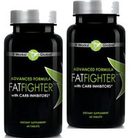 Weight Loss Detox Program - Advanced Formula Fat Fighter with Carb Inhibitors - It Works Fat Fighter (2 Pack) 60 Ct Per Bottle