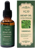 YGJD Hemp Oil 30ml, Hemp Oil 10000MG, Hemp Seed Oil for Better Sleep, Skin & Hair Pain Relief, Organic Hemp Oil Rich in Omega 3,6,9