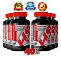 Raspberry Ketones Supplements - Raspberry Ketones Natural Formula 1200 MG - for Fat Loss (6 Bottles)
