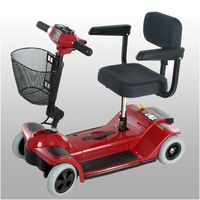4 Wheel Compact Scooter Color: Red