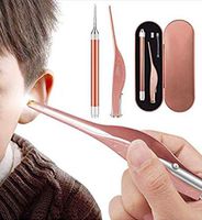MoRan Light Ear Spoon Visible Ear Spoon Children Light Ear Spoon Ear Artifact Ear Pick Tool Visible Ear Spoon Light Ear Tweezers Set