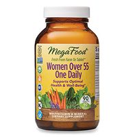 MegaFood, Women Over 55 One Daily, Supports Optimal Health and Wellbeing, Multivitamin and Mineral Dietary Supplement, Vegetarian, 90 tablets (90 servings)