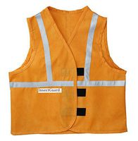 InsectGuard – Permethrin Treated Insect Repellent Vest Effective Against Tick, Mosquitoes, Flies and More with Reflective Strips (Blaze Orange) Large/XtraLarge