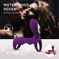 Pleasant Experience Soft Skin-Friendly Silicone V-îbrâting C&õ-ck r-i-ng Set Vîbërâte P&enîs V-îbrâtõr for Men Couples Women Game Play - 9 Vibration Modes - Vibrant Toy