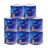 MERSDW White Silky & Smooth Soft Premium 3-Ply Toilet Paper, Home Kitchen Toilet Tissue, Super Soft & Strong and Highly Absorbent Paper towels - Family Rolls (8 Roll)