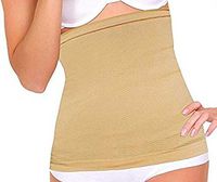 PU Health Extra-Wide Nude Detox Stomach Wrap, 2 Piece, 0.5 Pound