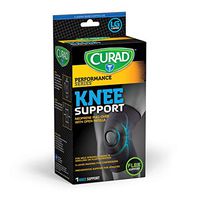 CURAD Neoprene Pull-Over Knee Support, with Open Patella For Mild Sprains or Swelling, Flex Support, Large