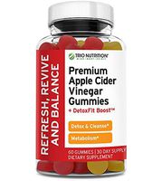 Premium Apple Cider Vinegar Gummy Vitamins | Fresh ACV with The Mother | Delicious Easy to Swallow Alternative to ACV Capsules, Pills, Tablets | Maximum Strength Boosted Raw Detox Cleanse *