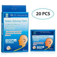 KONGDY 20 Counts Seasick Patches for Adults Behind Ear, Motion Sickness Patches for Cruise, Anti Nausea Relief for Carsick with Non Drowsy