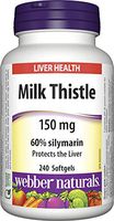 Webber Naturals Milk Thistle 150 mg · 60% Silymarin, 240 Softgels