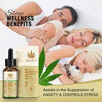 Hemp Oil Drops Organic Grown - for Pain Relief Anxiety Sleep Support (3000mg | 30ml) Non GMO, 100% Legal, Best Pure Herbal Supplements, Stress.