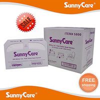 SunnyCare #5800 Half-Fold Paper Toilet Seat Covers, 250 Covers/Box, 20 Boxes/Carton