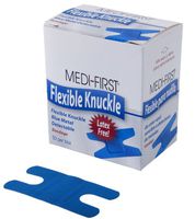 Medique Blue Metal Detectable Woven Knuckle Bandages 50/Box